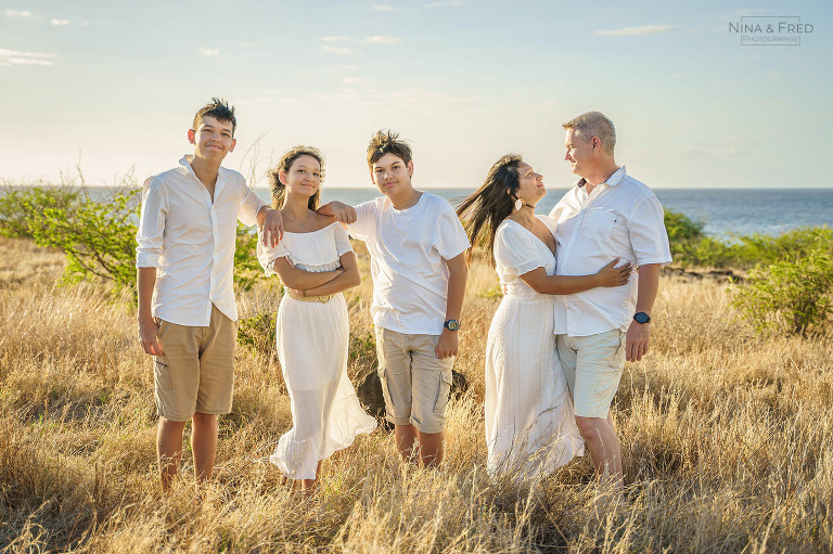 séance photo famille extérieur la Réunion J&D&3A