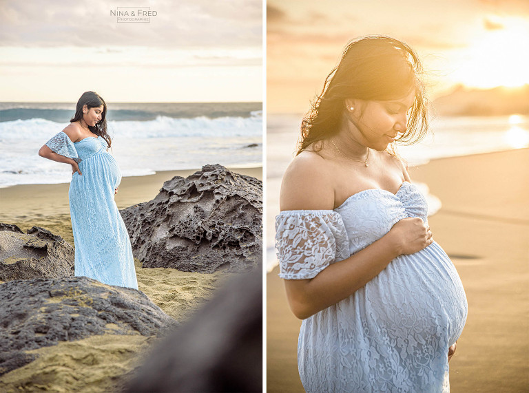 images femmes enceinte la Réunion L&J&V