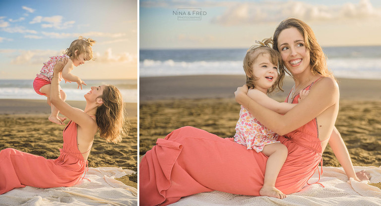 photos mère et fille sur la plage C&J-23